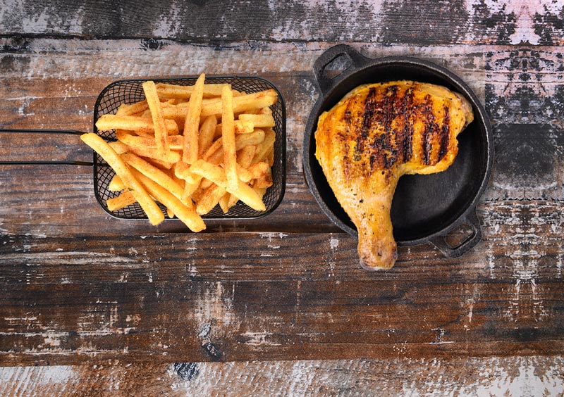 Quater Chicken and Chips