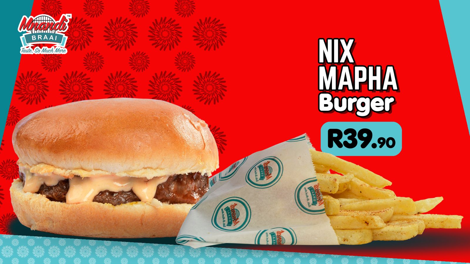 Nix Mapha Burger menu card
