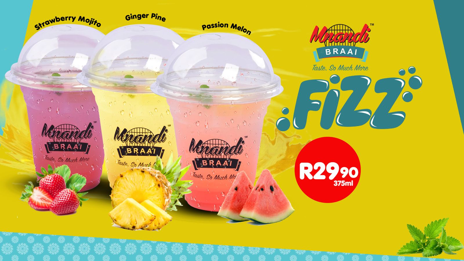 Fizz menu card